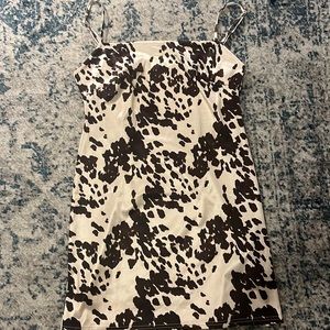 Spotted mini dress